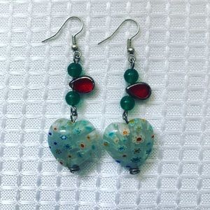 Hand made beautiful earrings ,one of a kind .